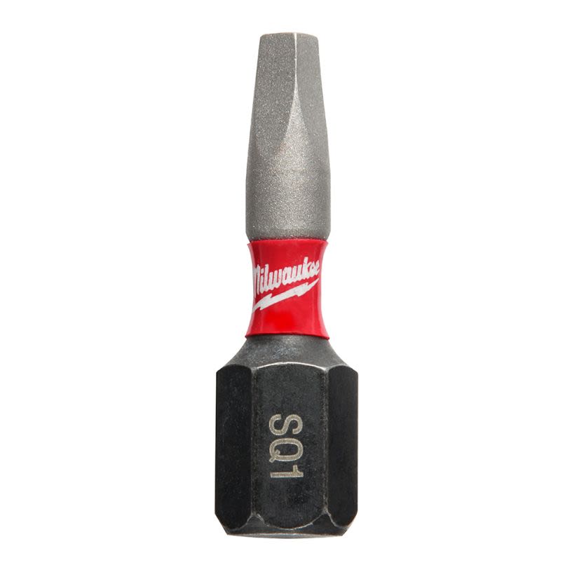 Milwaukee SHOCKWAVE Impact Duty 48-32-4761 Impact Insert Bit, #1 Square Point, 1/4 in, Steel